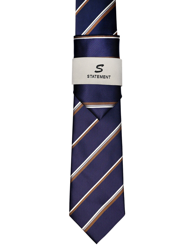 Sapphire Venetian Stripe Necktie Sapphire Venetian Stripe Necktie